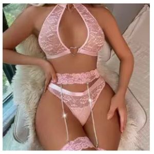 Pink lingerie set